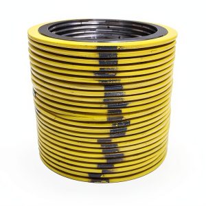Sterling Seal 90001304GR150X24 304 Stainless Steel spiral Wound Gasket with Flexible Graphite Filler, for 1" Pipe, Pressure Class 150#, Yellow With Grey Stripe (Pack of 24)-0