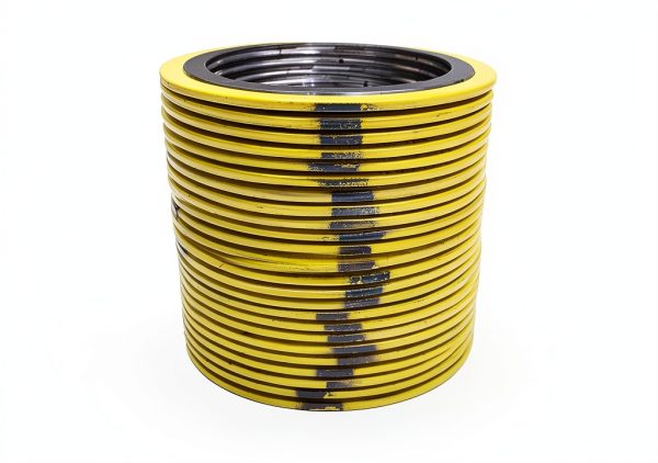 Sterling Seal 90001304GR150X24 304 Stainless Steel spiral Wound Gasket with Flexible Graphite Filler, for 1" Pipe, Pressure Class 150#, Yellow With Grey Stripe (Pack of 24)-0